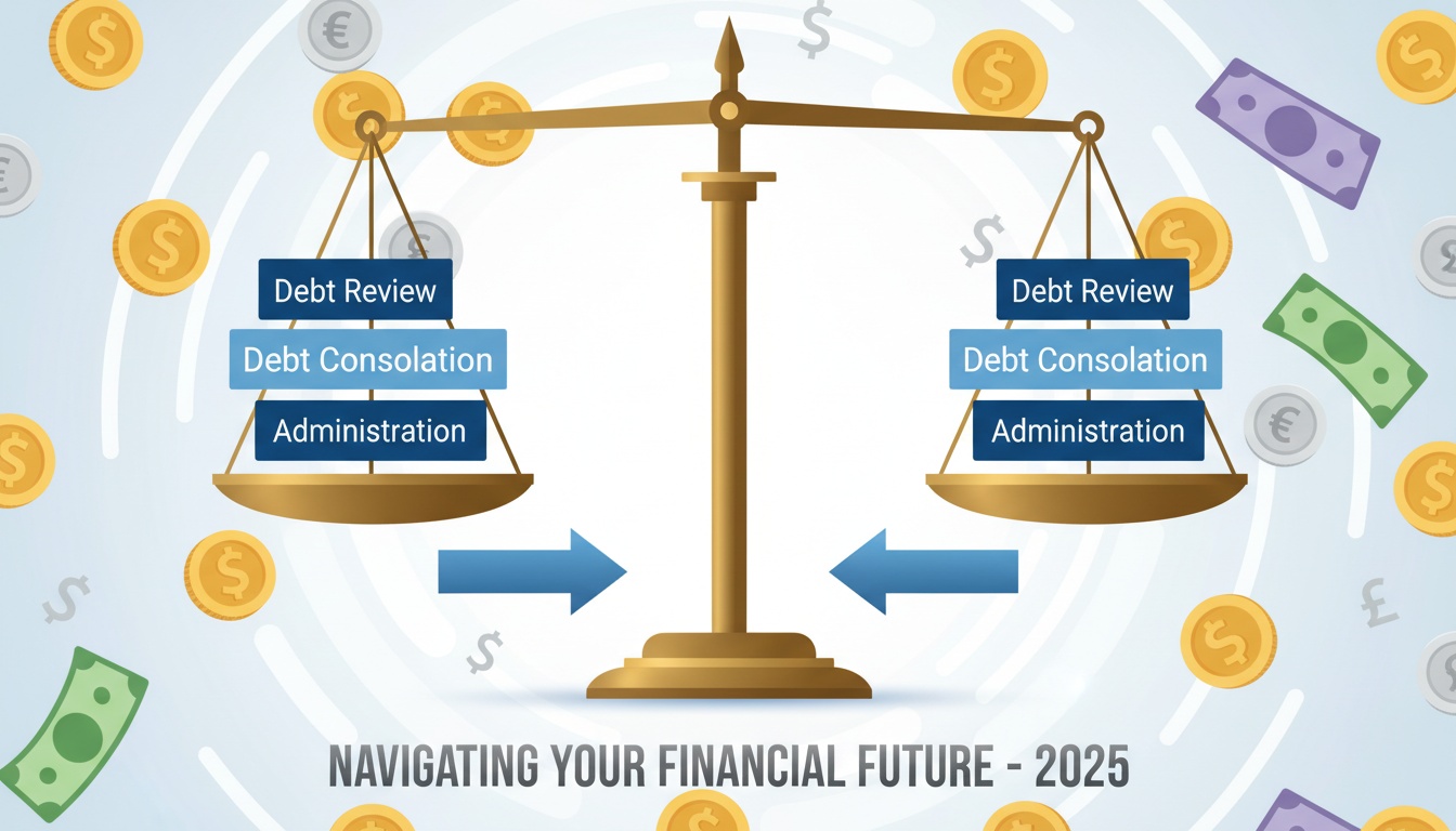 Debt review vs consolidation vs administration: compare your options