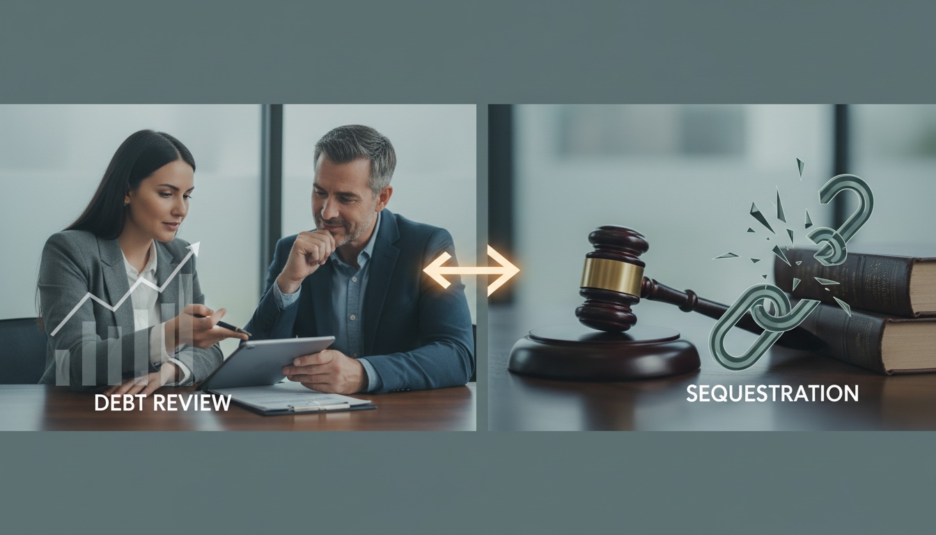 Debt Review vs. Sequestration in South Africa – What You Need to Know